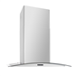 PACIFIC ECO CURVED GLASS CHIMNEY, 5W LED, SS, 36"